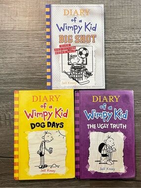 Diary of a Wimpy Kid Bundle of 3 Books Hardback Jeff Kinney